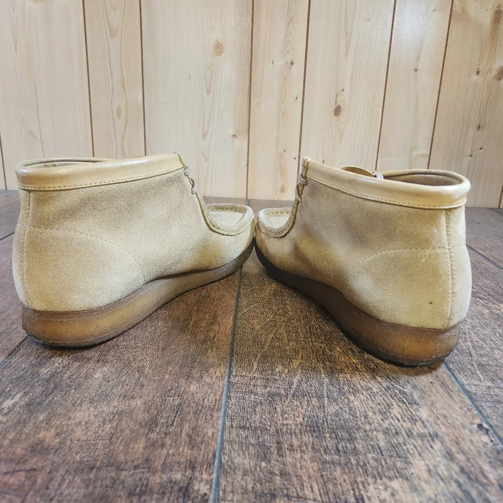 Clarks Men's Size 10.5 Original Wallabee Maple Suede Leather Weaver Boot Vintage